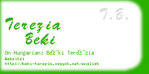 terezia beki business card